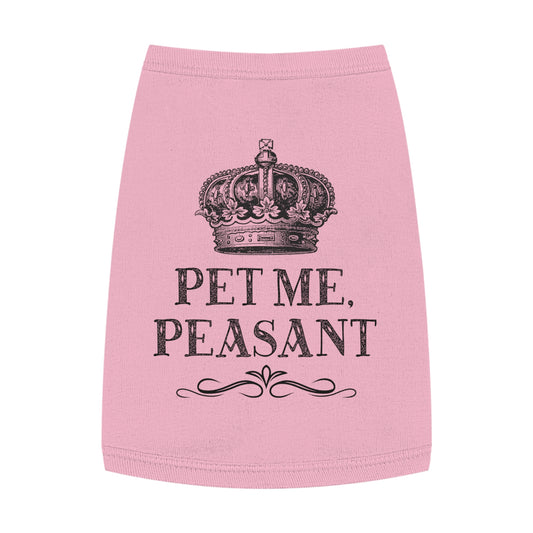 Crown Dog Shirt — "Pet Me, Peasant"