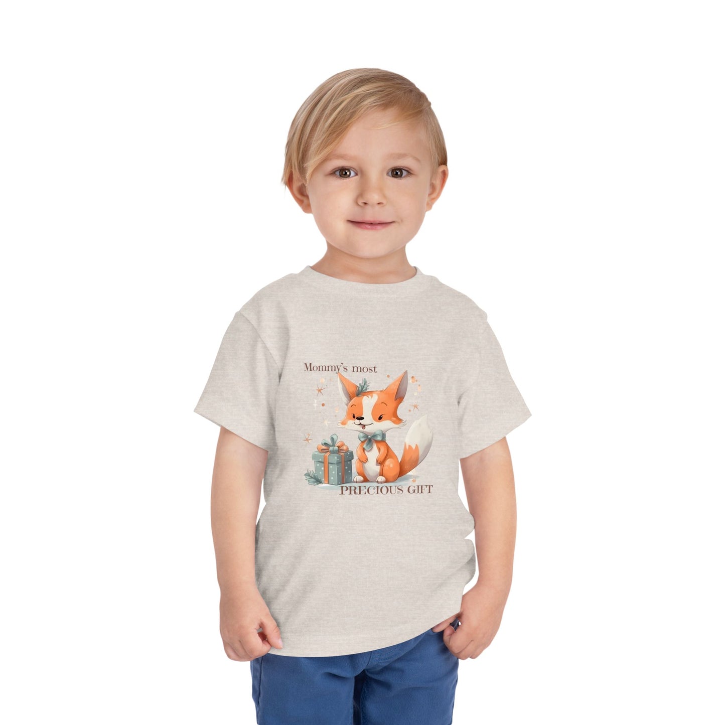 Mommy's Most Precious Gift Baby Fox Toddler T-shirt, Holiday shirt, Christmas, Hannukkah