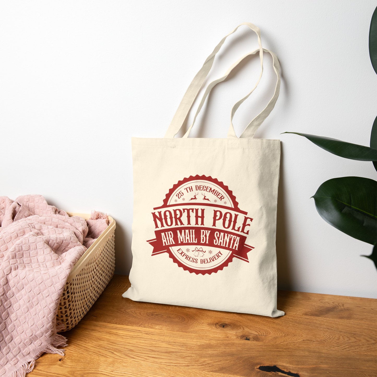North Pole Holiday Tote Bag