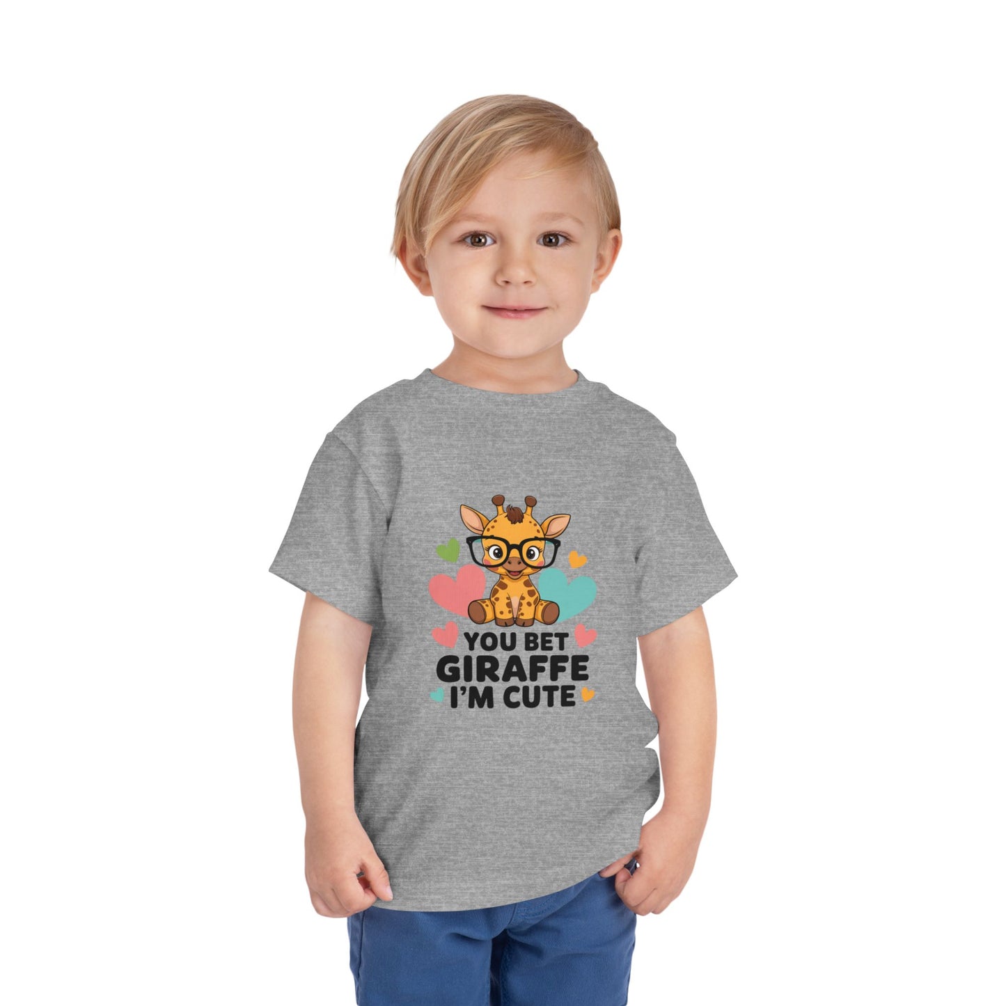 Cute Giraffe Toddler Tee, You Bet Giraffe I'm Cute, Kids Gift, Baby Shower Outfit, Playtime Shirt, Birthday Apparel, Animal Lover T-Shirt