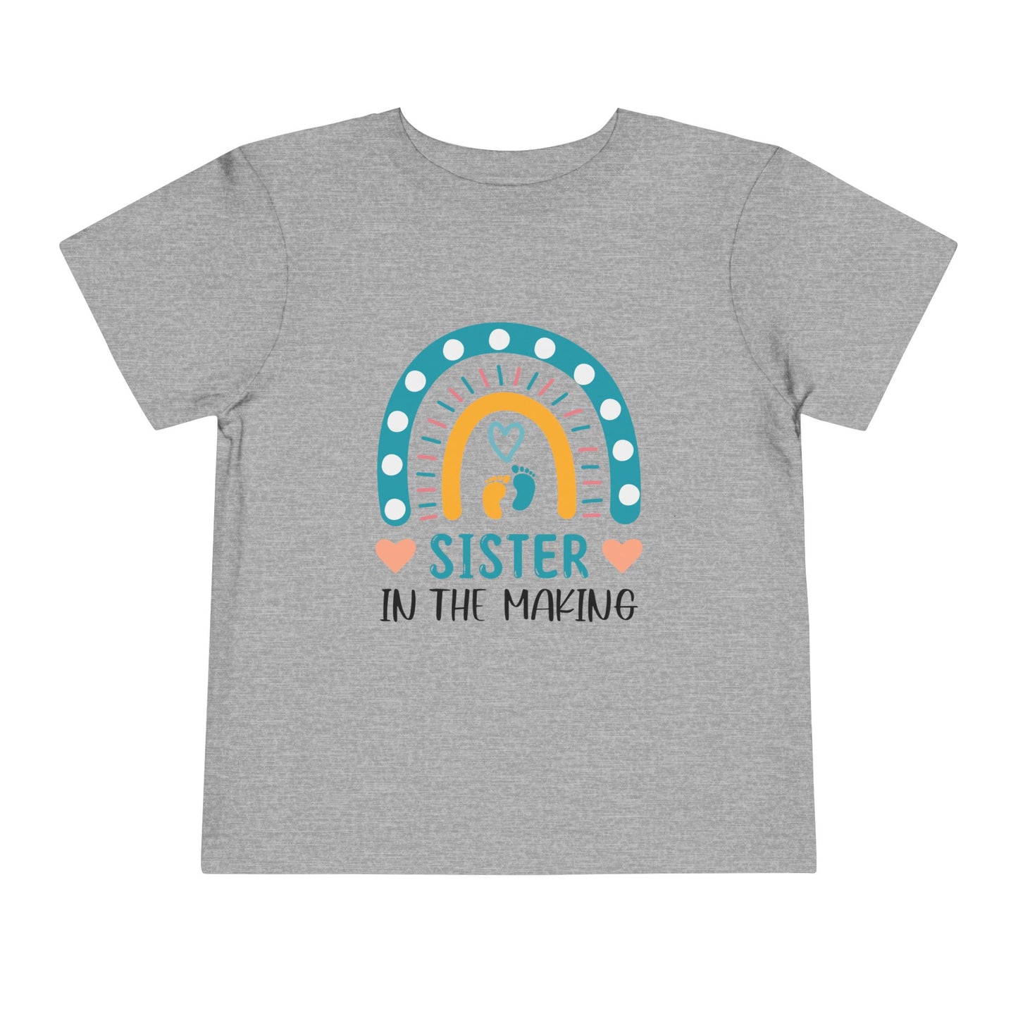 Sister in the Making Toddler Tee, Cute Boho Kids T-Shirt, Baby Shower Gift, Family Announcement Shirt, Playdate Outfit, Sibling Reveal Tee