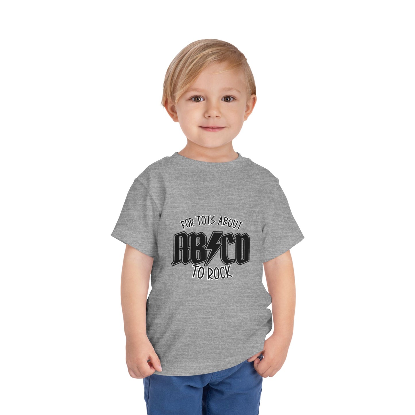 AB/CD Toddler Tee — "For Tots About to Rock"