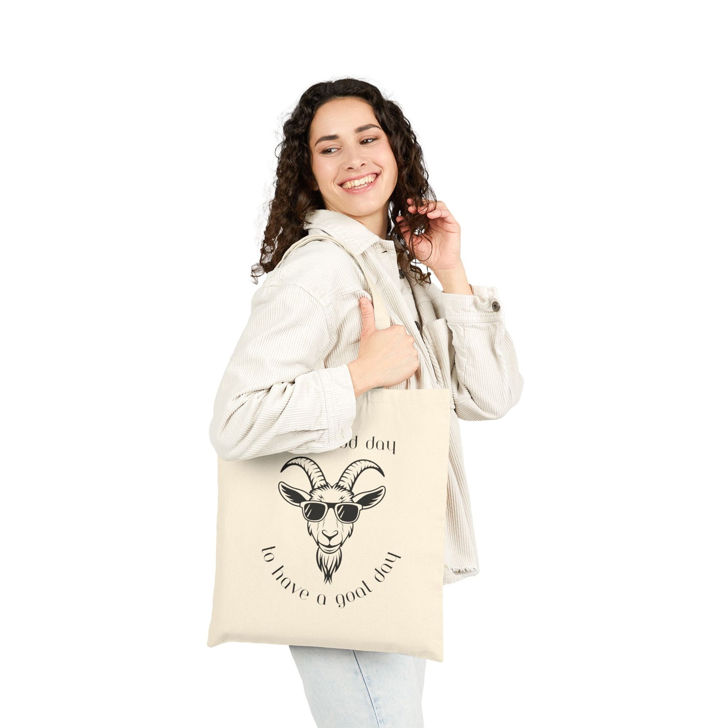 It's a Good Day to Have a Goat Day, Cool Goat Tote Bag, Eco-Friendly Shopping Bag, Funny Gift for Animal Lovers, Perfect for Everyday Use