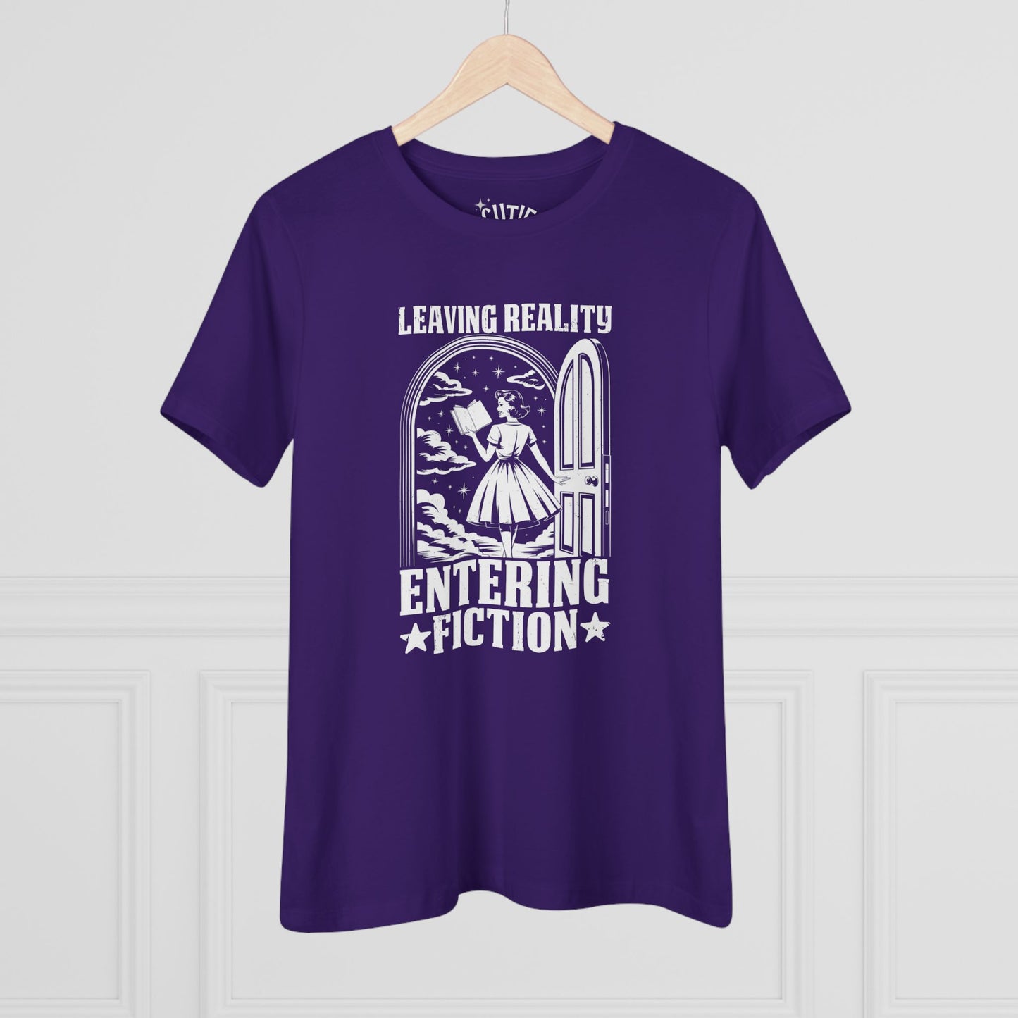 Fictional Escape Cotton Tee, Unisex Graphic T-Shirt, Fantasy Lover's Tee, Gift for Book Lovers, Casual Wear, Literary Apparel