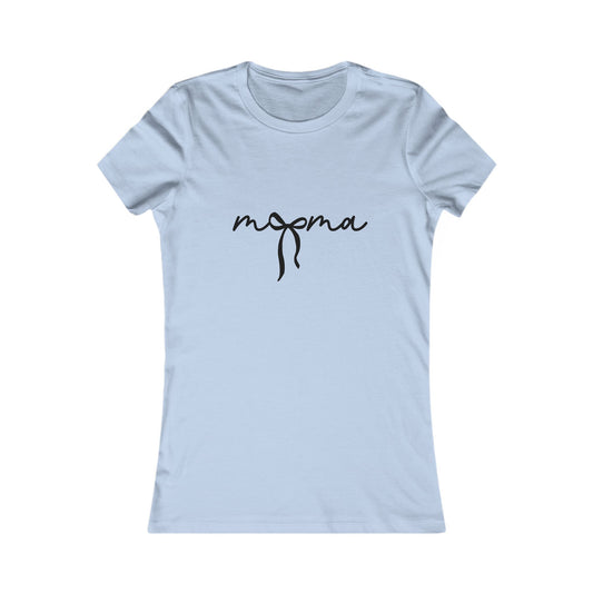 Mama Script Bow Tee