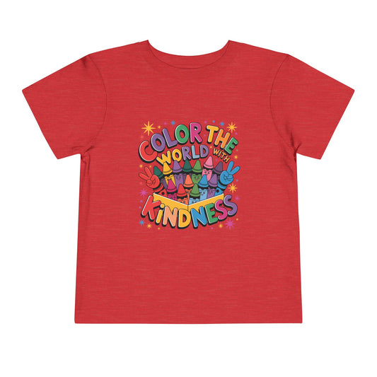Crayon Toddler Tee - Color the World with Kindness
