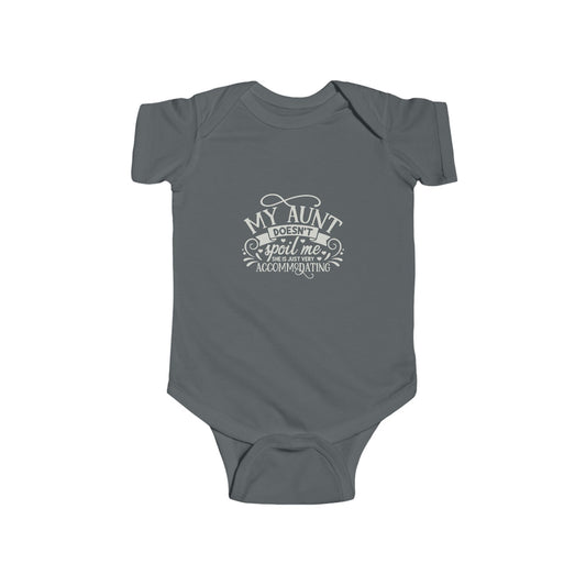 "My Aunt Doesn't Spoil Me" Lucky Baby Bodysuit, Cute Baby Onesie, Gift for New Aunts, Baby Shower Apparel, Funny Auntie Outfit, Newborn Clothing, Gift from New Aunt