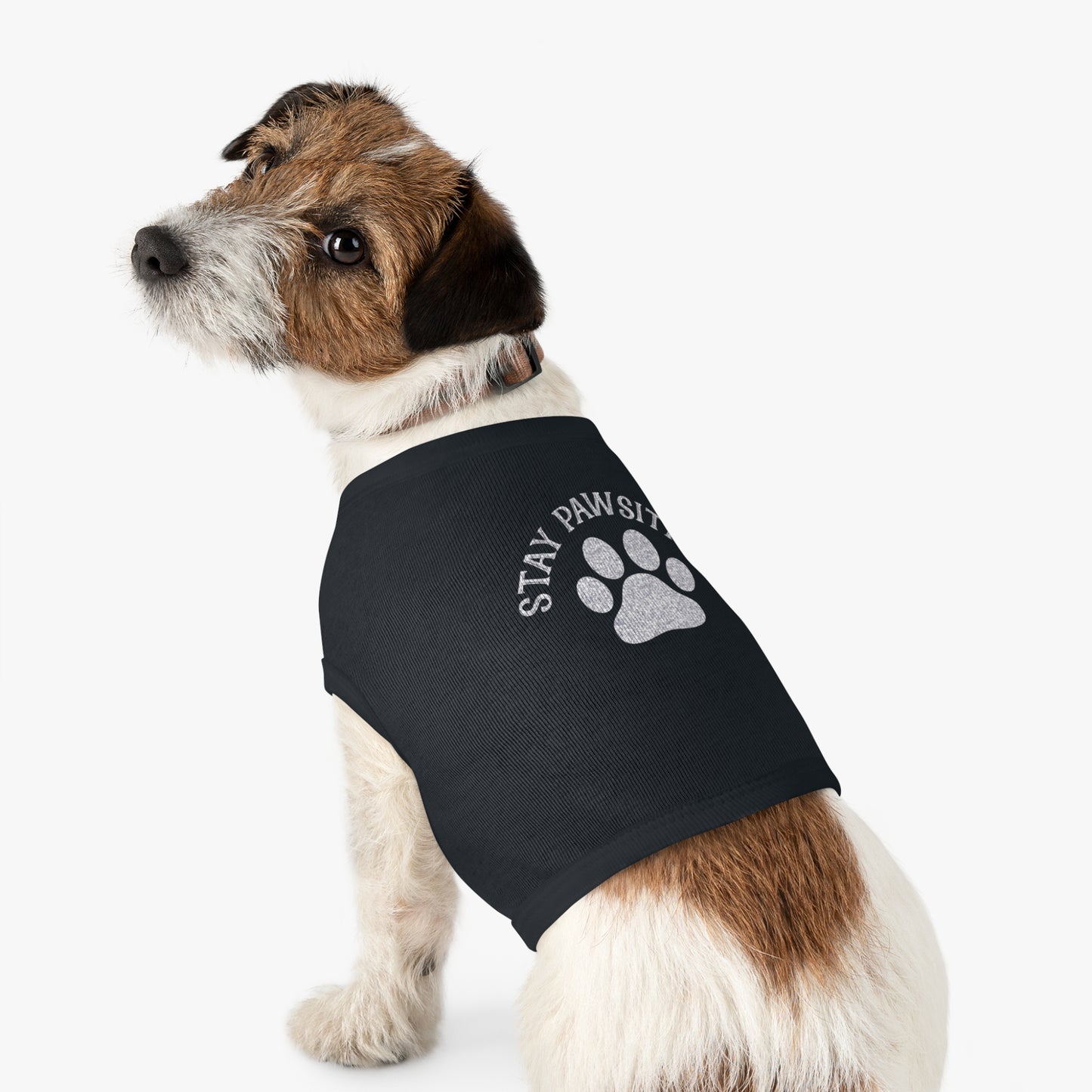 Stay Pawsitive Adorable Pet Tank Top, Cute Dog Apparel, Stay Pawsitive Shirt, Pet Clothing, Dog Lover Gift, Summer Pet Wear