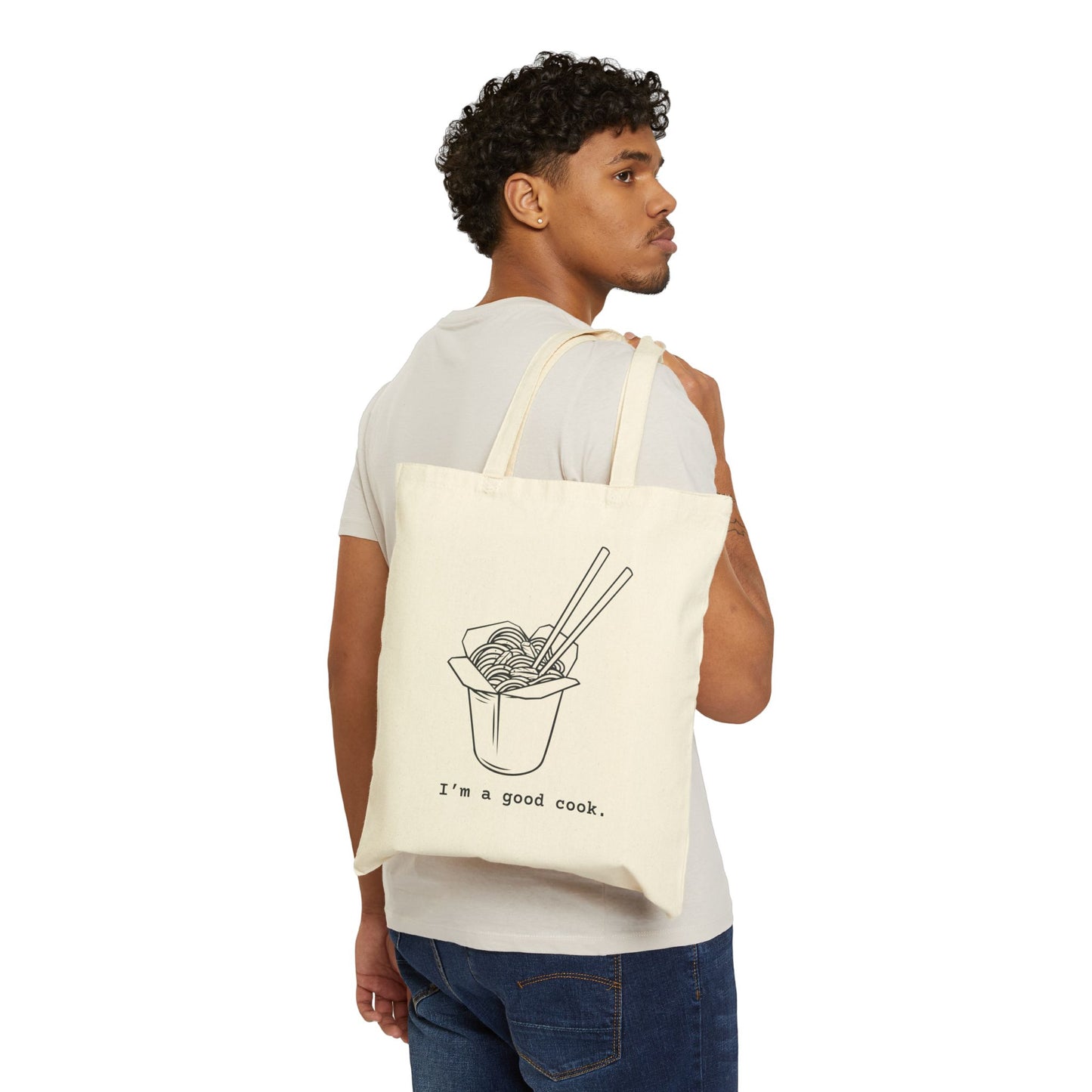 I'm a Good Cook Funny Tote Bag Chinese Takeout Canvas Bag, Kitchen Gift, Grocery Bag, Eco-Friendly Carryall