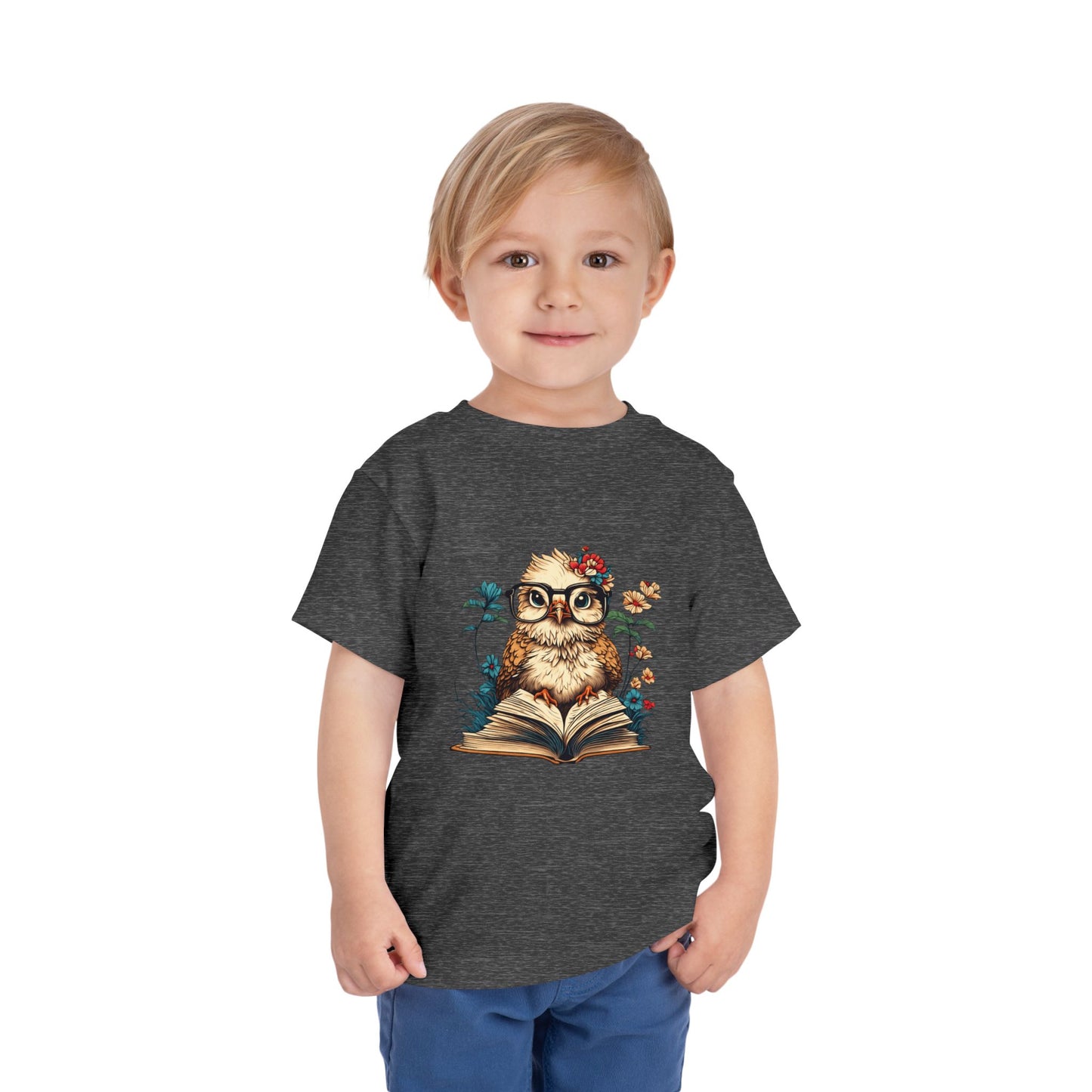 Owl Reading Toddler Tee