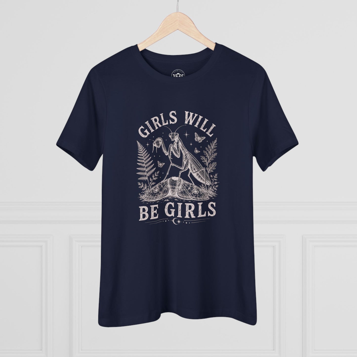 Girls Will Be Girls Praying Mantis Cotton Tee