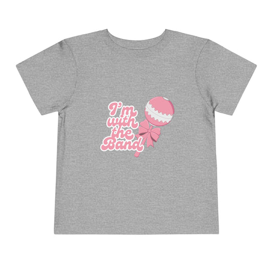 I'm with the Band Rock n Roll Toddler Tee, Future Musician, Bella+Canvas
