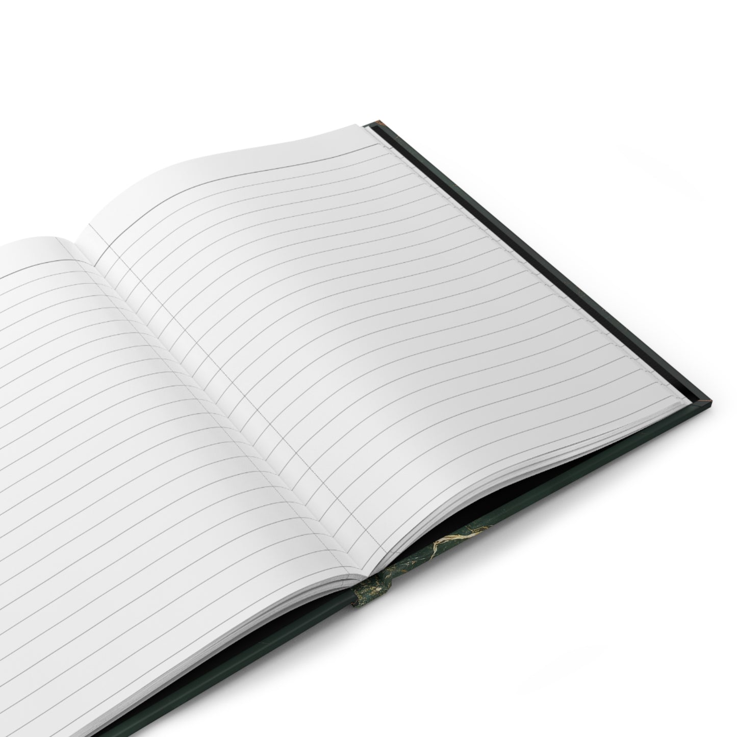 Infinite Abundance Hardcover Journal — Luxury Green Marble Gratitude Notebook