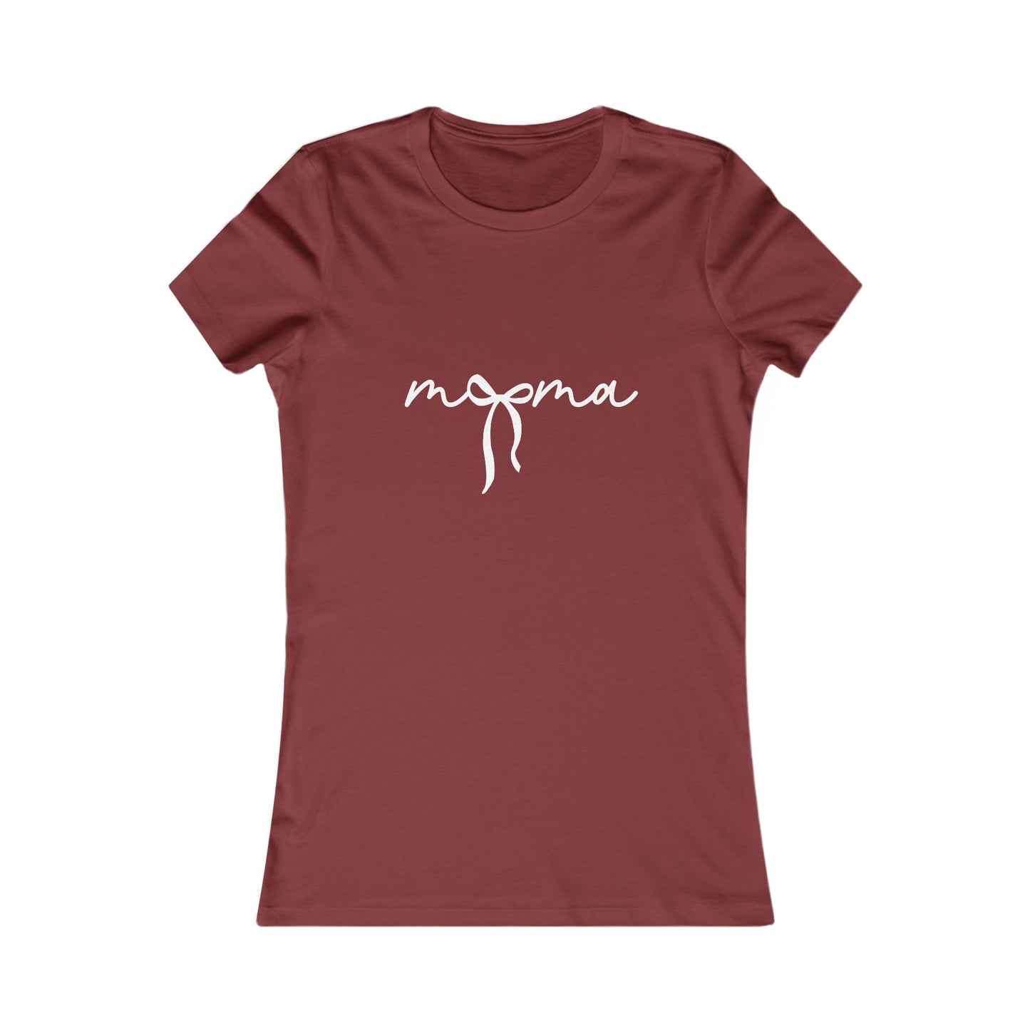 Mama Script Bow Tee