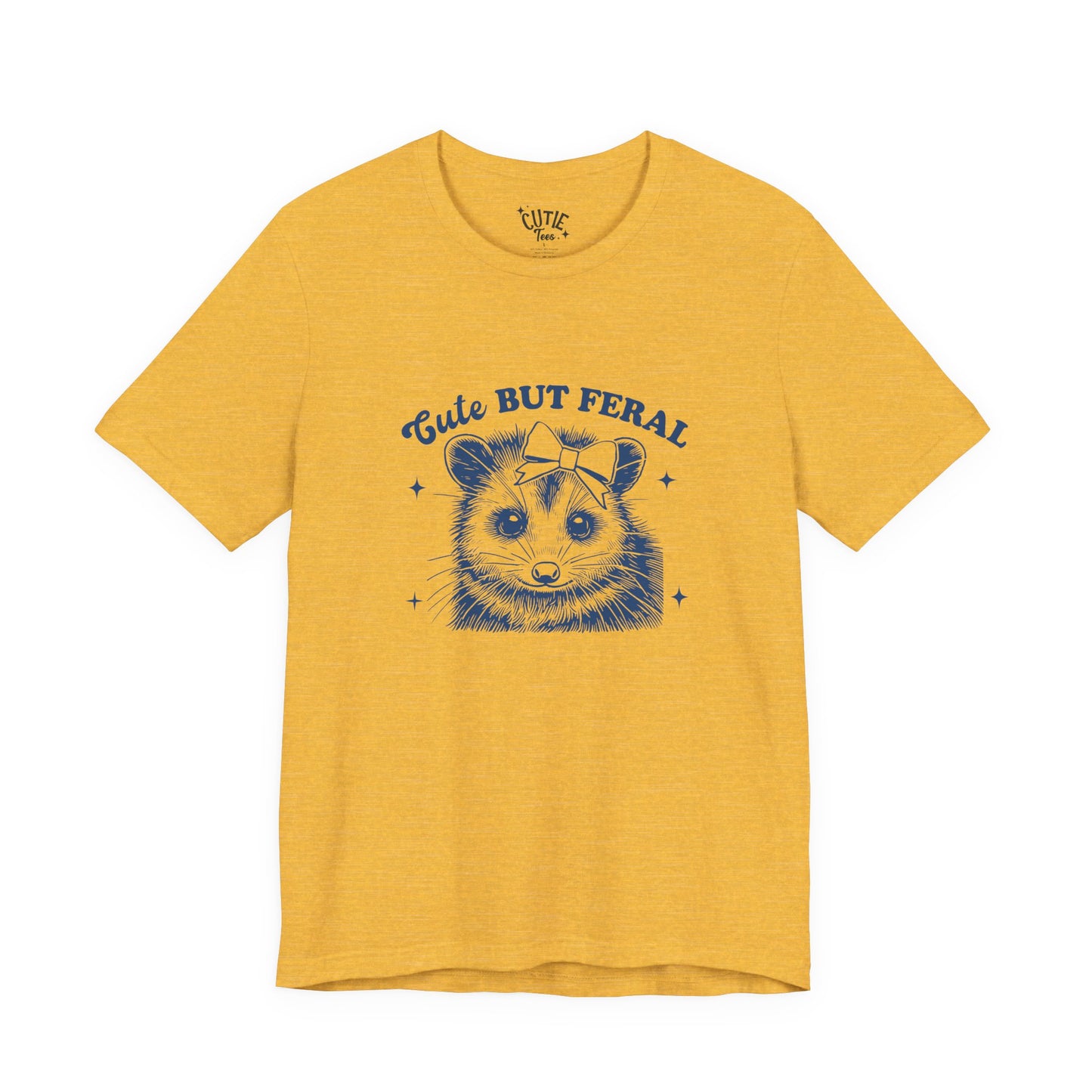 Cute But Feral Tee - Retro Possum