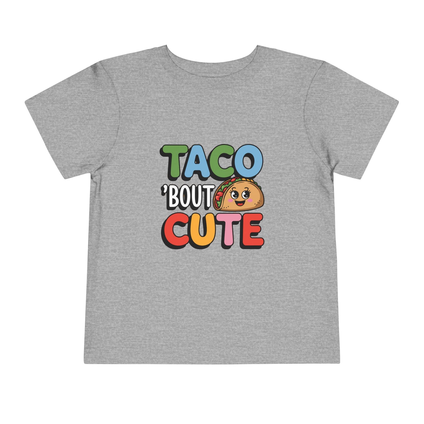 Taco 'Bout Cute Toddler Tee - Kawaii Taco Graphic