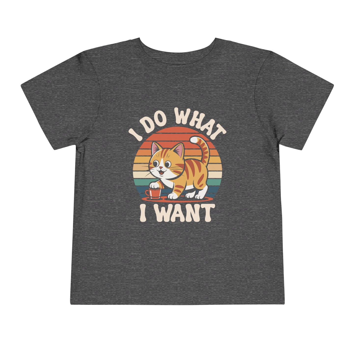 Cool Cat Toddler T-Shirt - "I Do What I Want" Cat Tee, Kids Birthday Gift, Cat Lover Apparel, Cool Toddler Shirt, Playful Kids Clothing