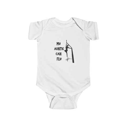 My Auntie Can Fly Aerial Infant Bodysuit, Baby Shower Gift, Cute Baby Outfit, Toddler Apparel, Unique Gift for New Parents