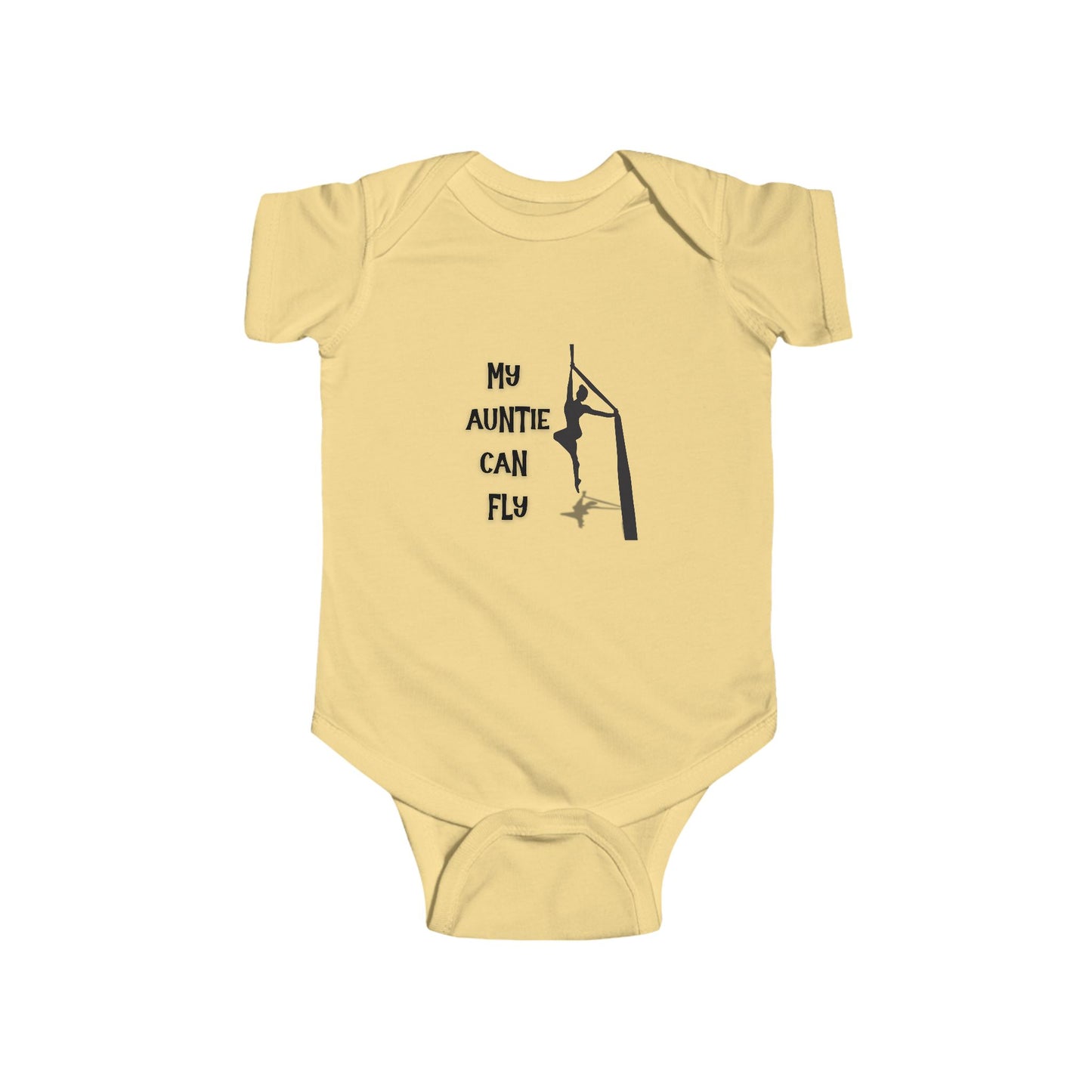 My Auntie Can Fly Aerial Infant Bodysuit, Baby Shower Gift, Cute Baby Outfit, Toddler Apparel, Unique Gift for New Parents
