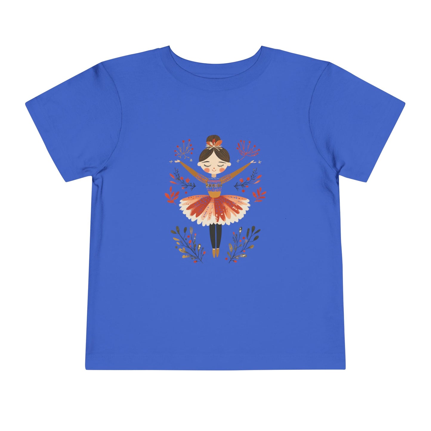 Nutcracker Ballet Cute Ballerina Toddler Tee, Scandanvian-Style Christmas, Toddler Ballet Shirt, Dance Gift for Girls, Birthday Outfit, Playtime Fashion, Summer Essentials