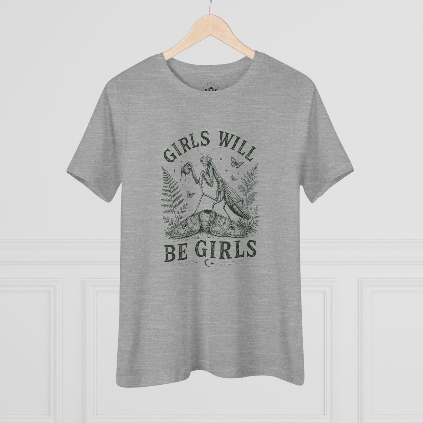 Girls Will Be Girls Praying Mantis Cotton Tee