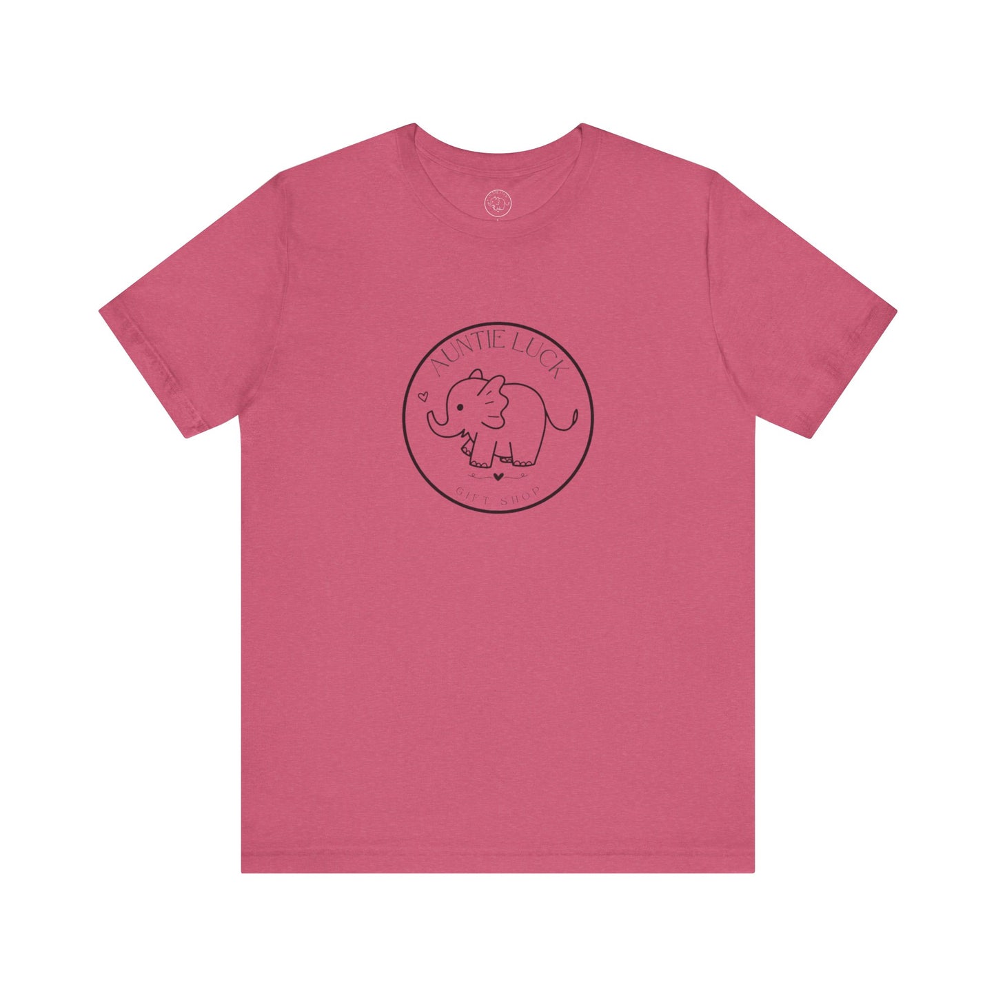 Signature Auntie Luck Gift Shop Logo Elephant Women's Tee
