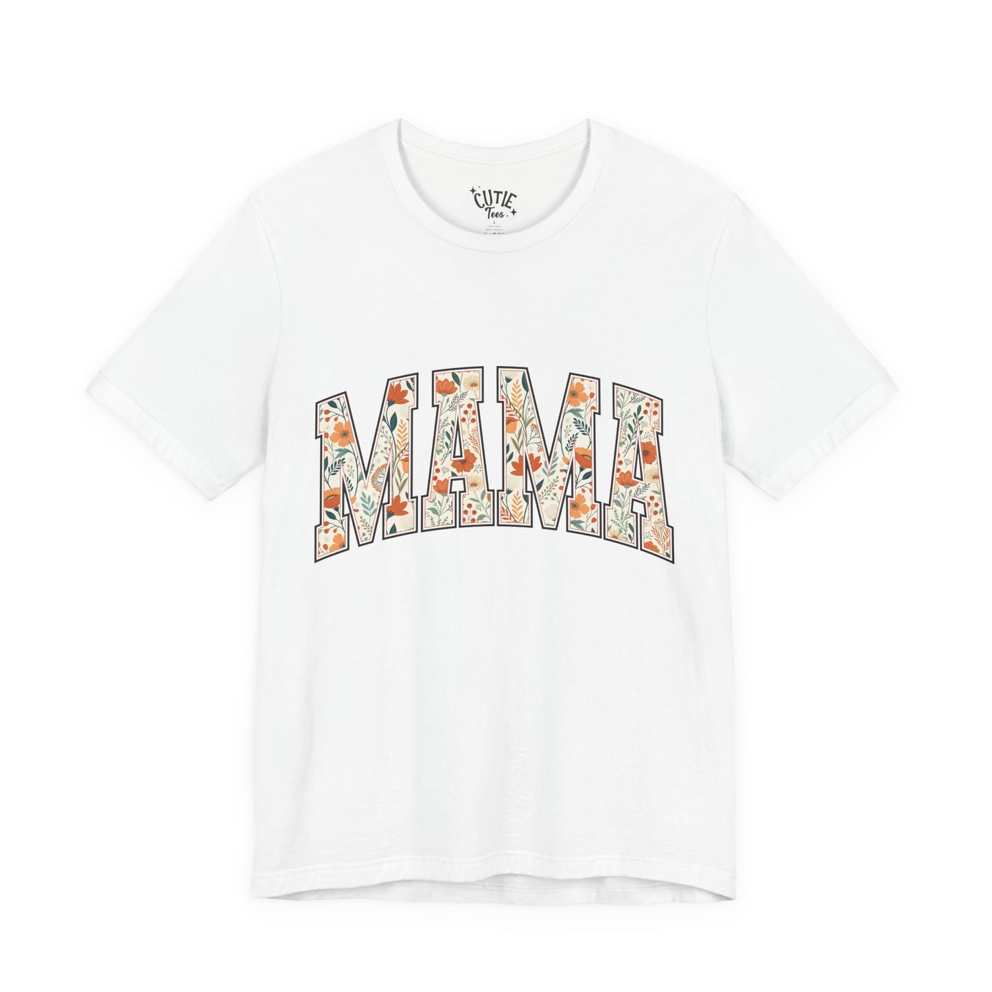 Mama Floral Arch T-Shirt — Floral 'MAMA' Graphic Tee for Moms