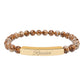 Receive Natural Stone Stretch Bar Bracelet — Engraved Mindfulness Manifesting Bead Bracelet