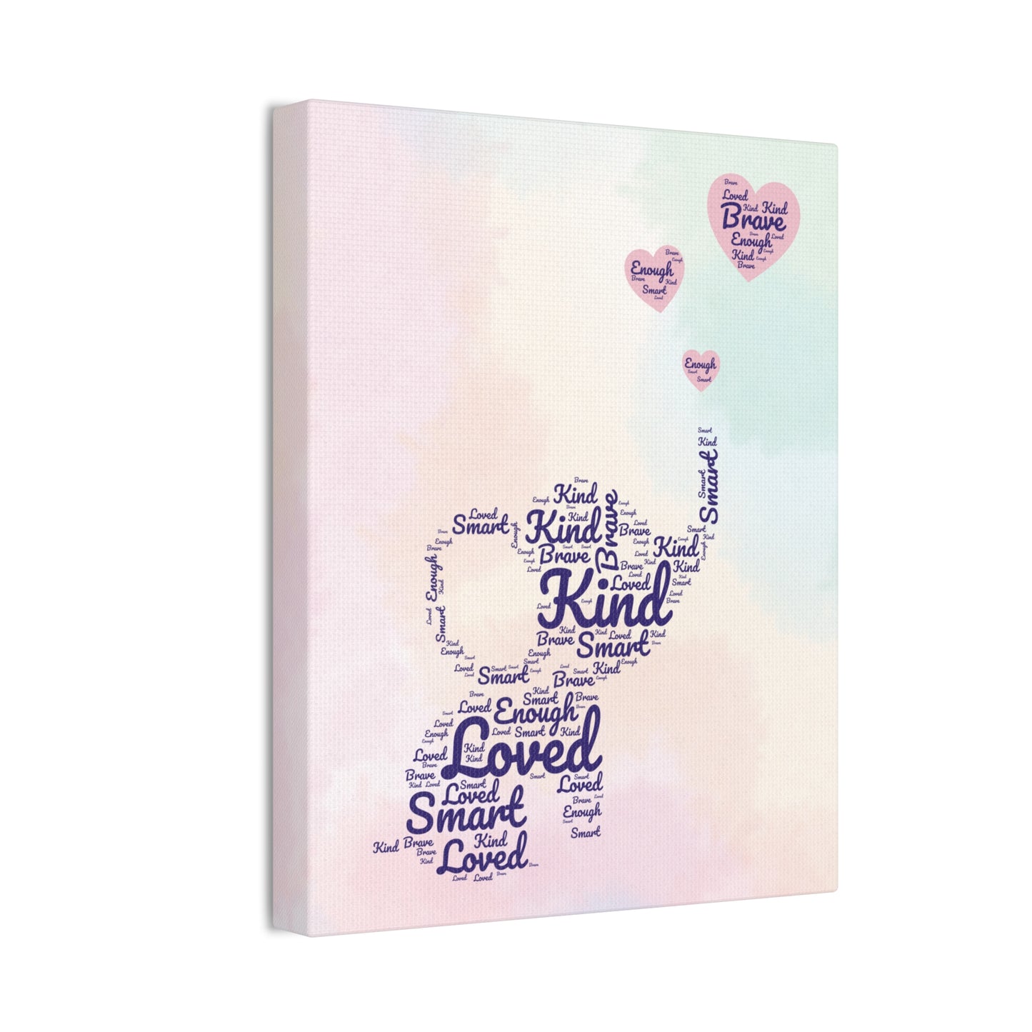 Elephant Affirmation Word-Art Canvas
