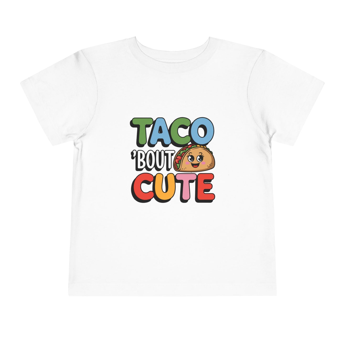 Taco 'Bout Cute Toddler Tee - Kawaii Taco Graphic
