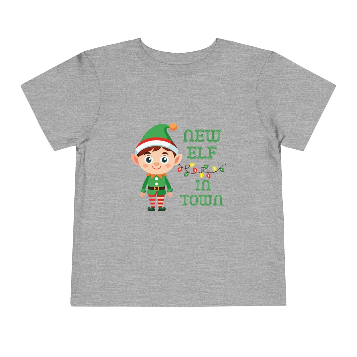 New Elf in Town Toddler T-shirt, Holiday Gift, Christmas Gift