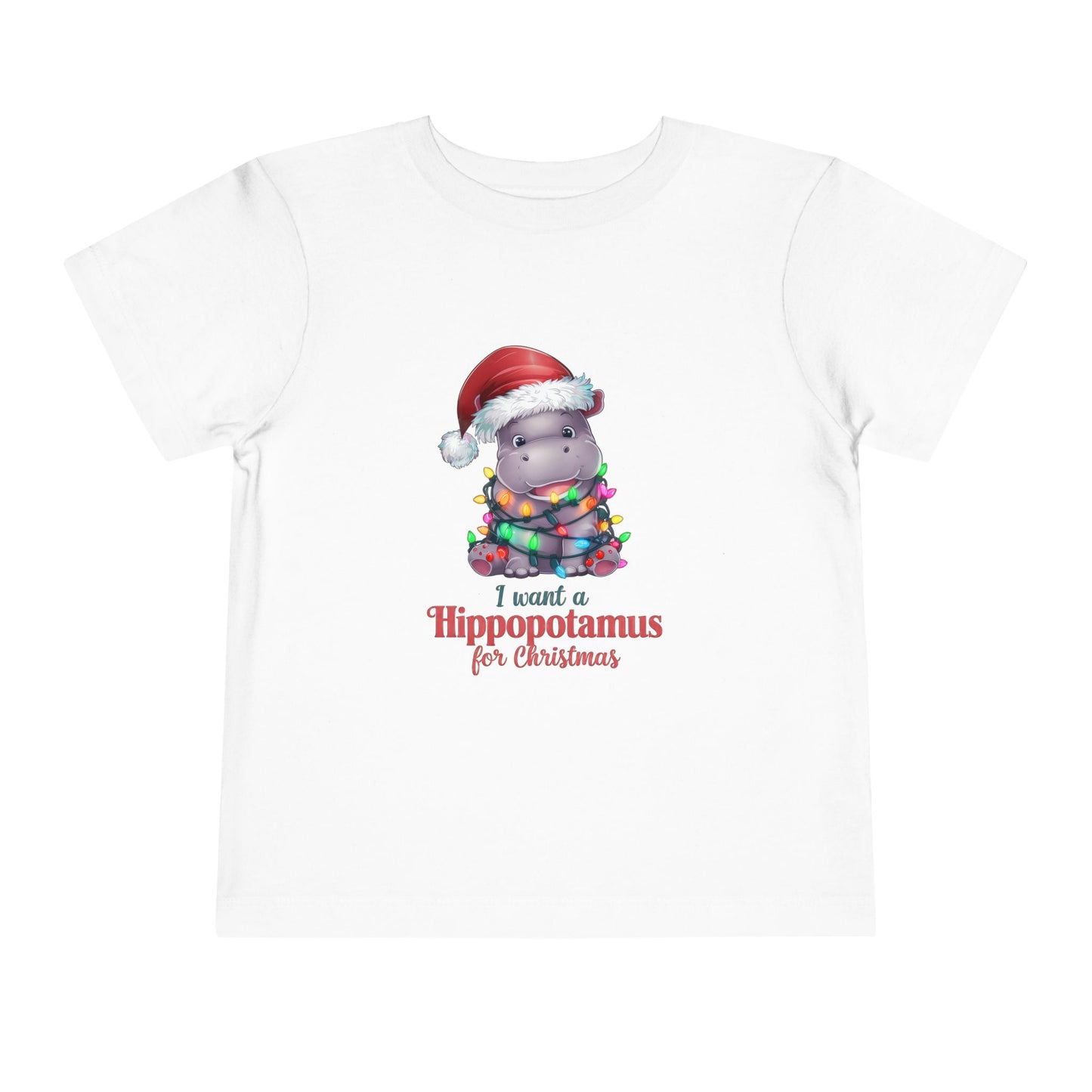 Hippo Christmas Toddler T-Shirt