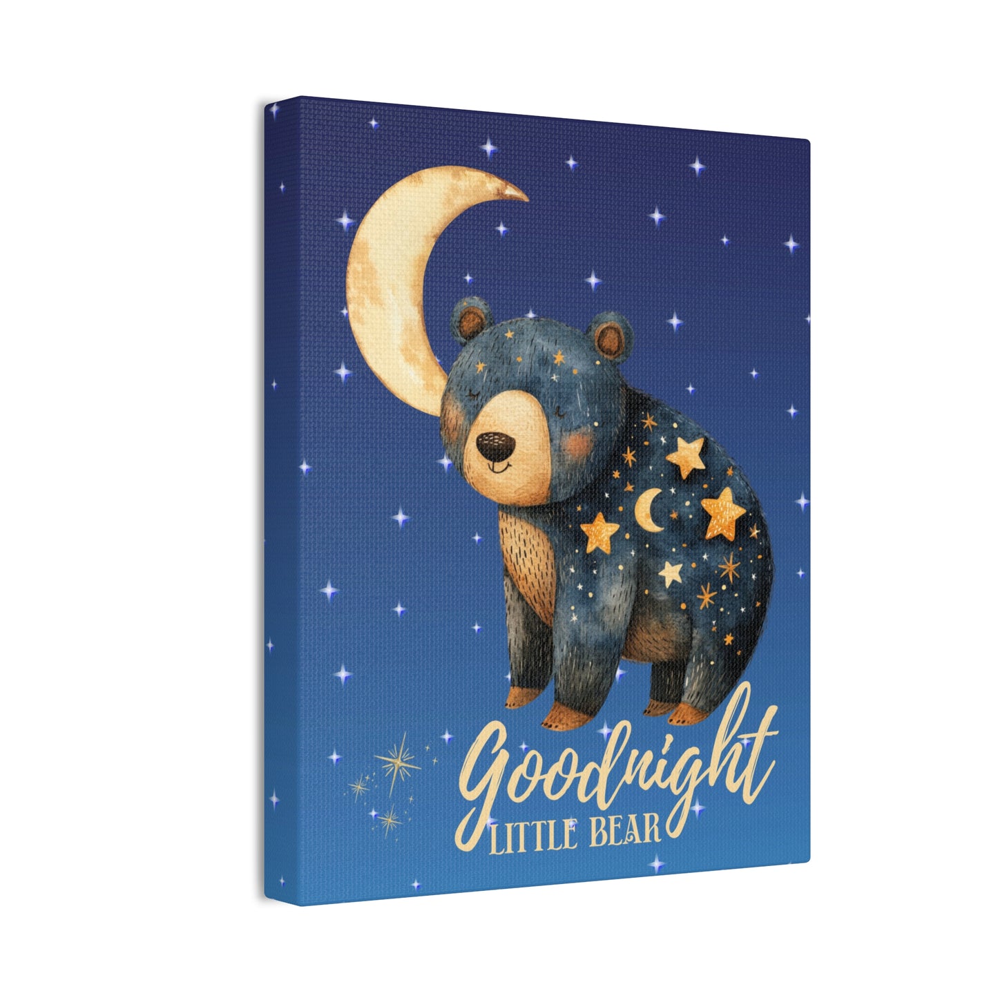 Goodnight Bear Canvas Wall Art 8"x10"