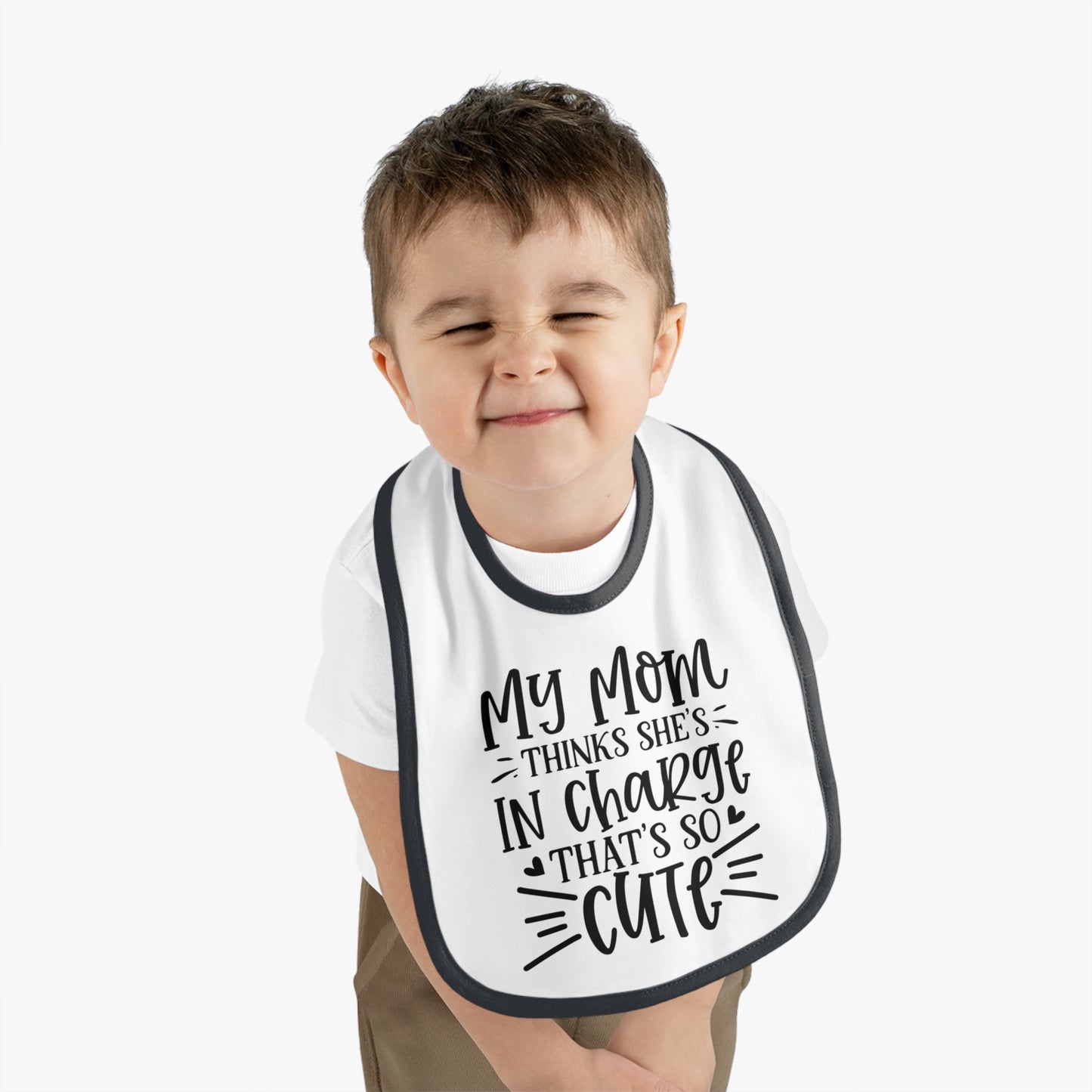 Cute Mom-In-Charge Baby Bib