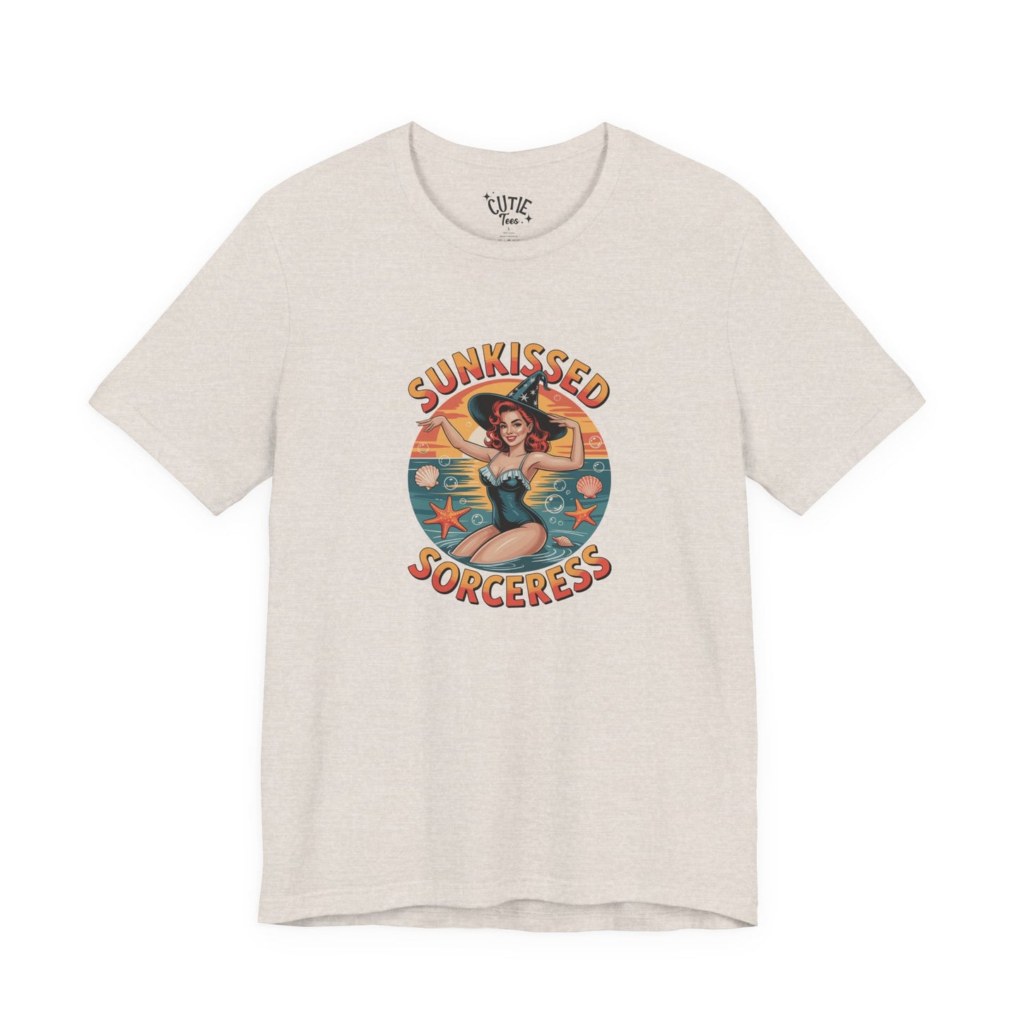 Sunkissed Sorceress Tee, Sun-Inspired T-Shirt, Witchy Apparel, Summer Fashion, Vintage Style Top, Gifts for Her