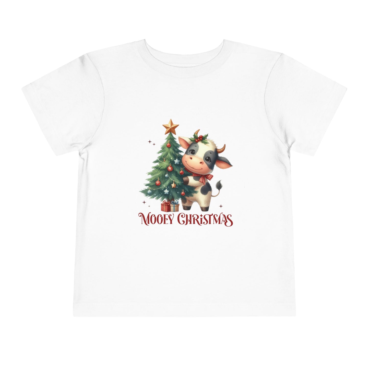 Cow Toddler Christmas Tee — 'Mooey Christmas'