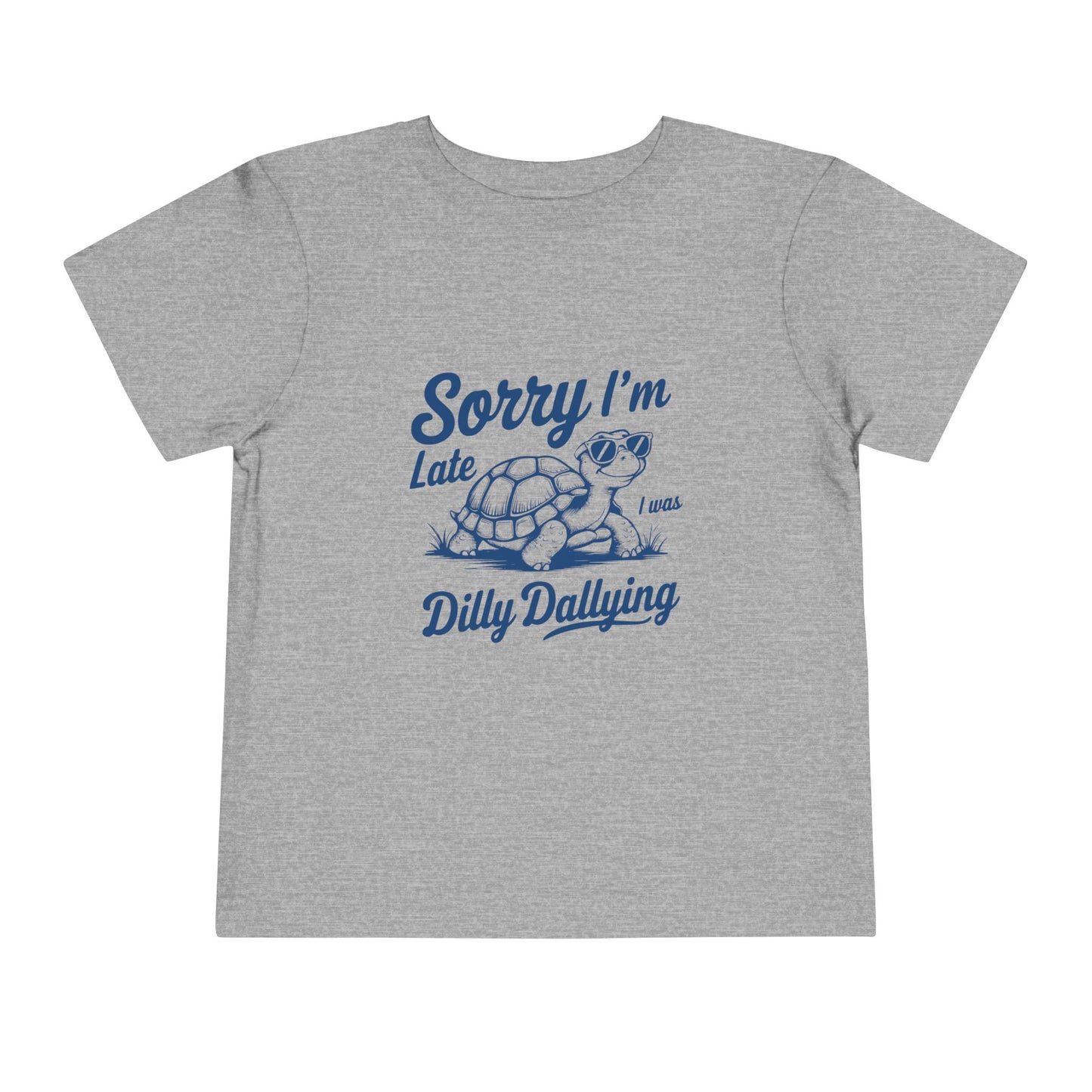 Sorry I'm Late Toddler Tee - Turtle Graphic