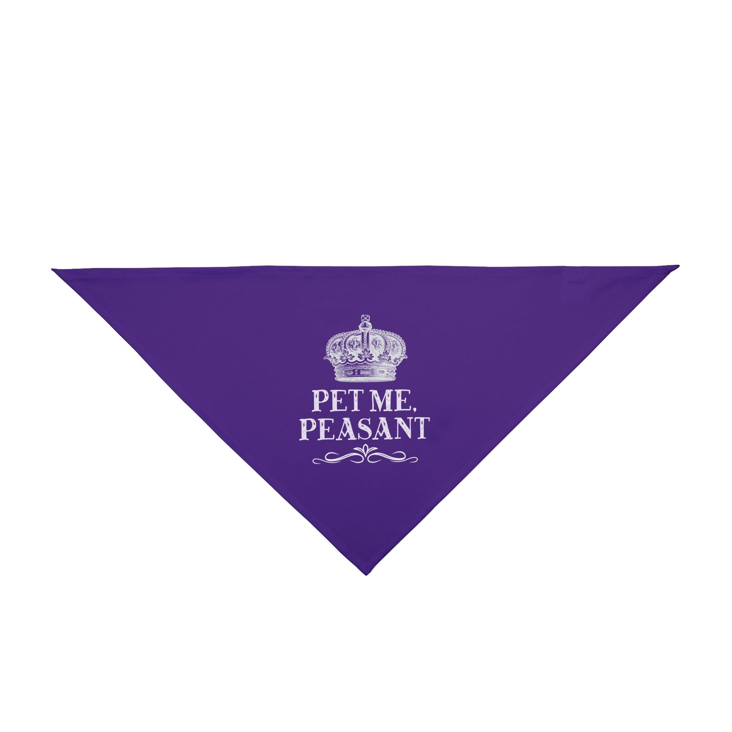 Regal 'Pet Me, Peasant' Crown Pet Bandana