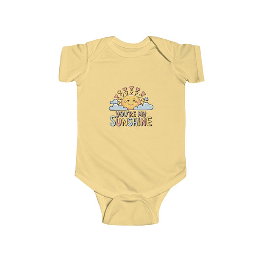 You're My Sunshine Baby Bodysuit - Rainbow Design