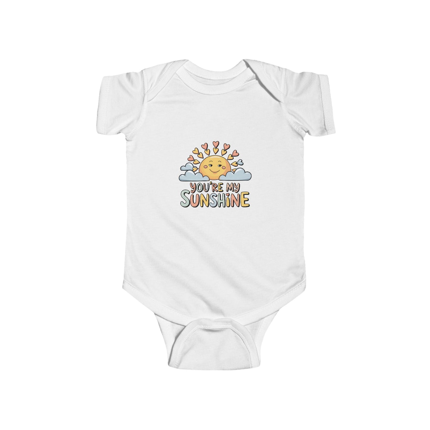 You're My Sunshine Baby Bodysuit - Rainbow Design
