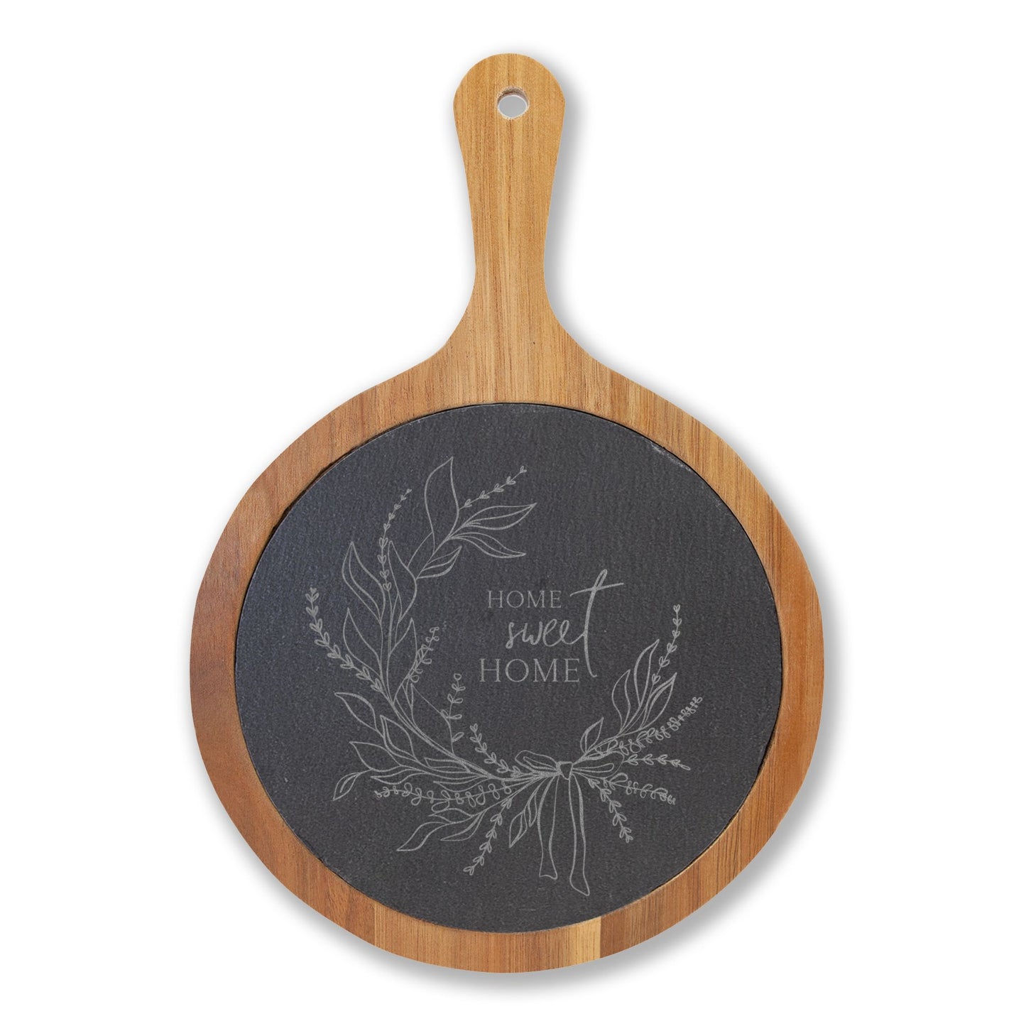 Engraved 'Home Sweet Home' Slate Charcuterie Board