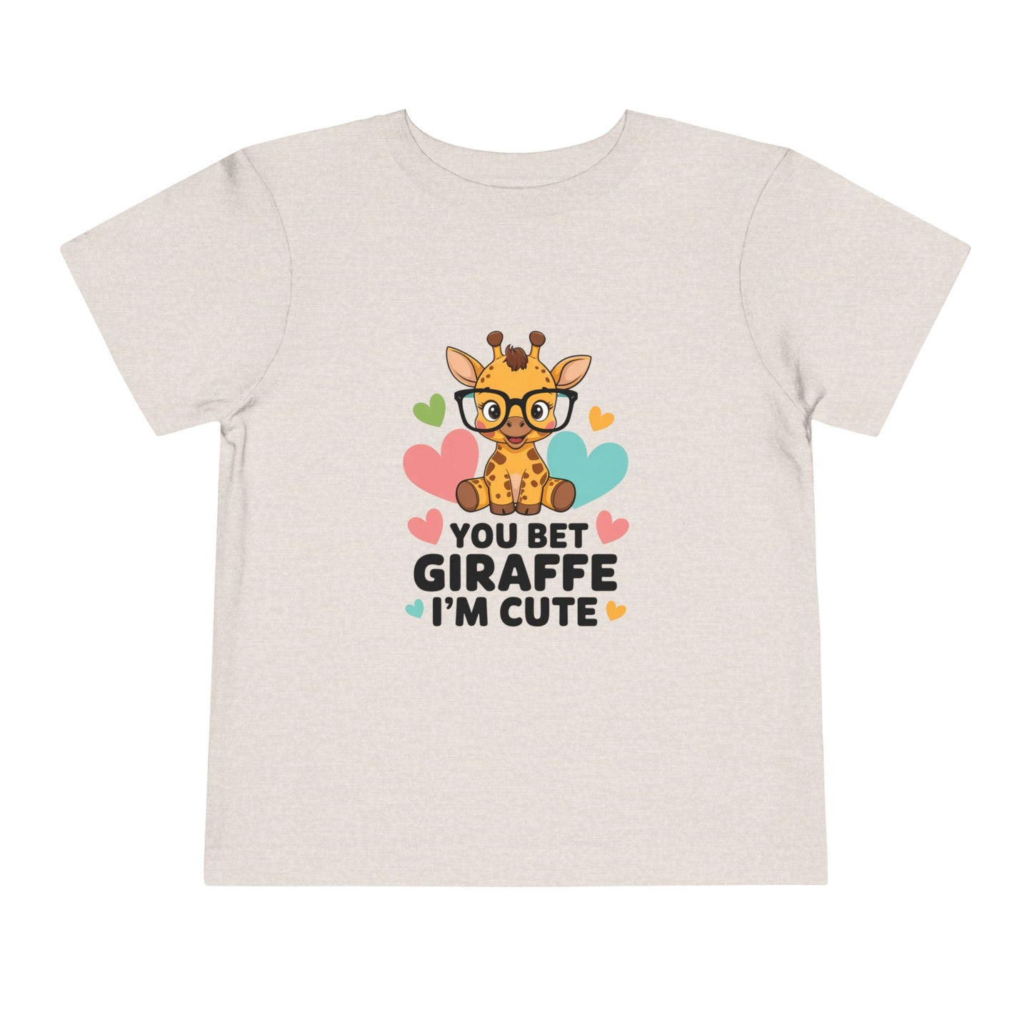 Cute Giraffe Toddler Tee, You Bet Giraffe I'm Cute, Kids Gift, Baby Shower Outfit, Playtime Shirt, Birthday Apparel, Animal Lover T-Shirt