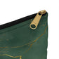 Accessory Pouch — 'Infinite Abundance' Green Marble Cosmetic Bag