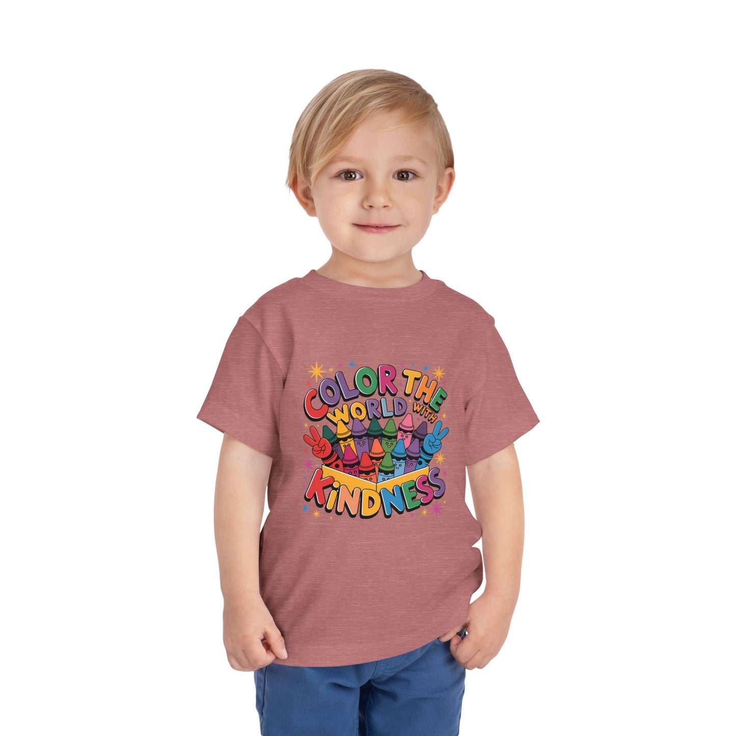 Crayon Toddler Tee - Color the World with Kindness