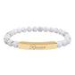 Receive Natural Stone Stretch Bar Bracelet — Engraved Mindfulness Manifesting Bead Bracelet