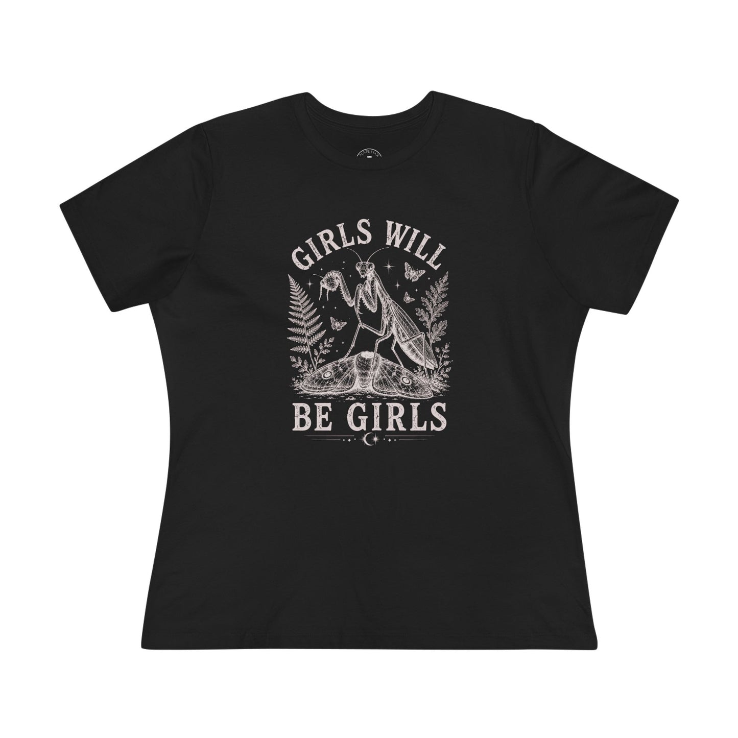 Girls Will Be Girls Praying Mantis Cotton Tee
