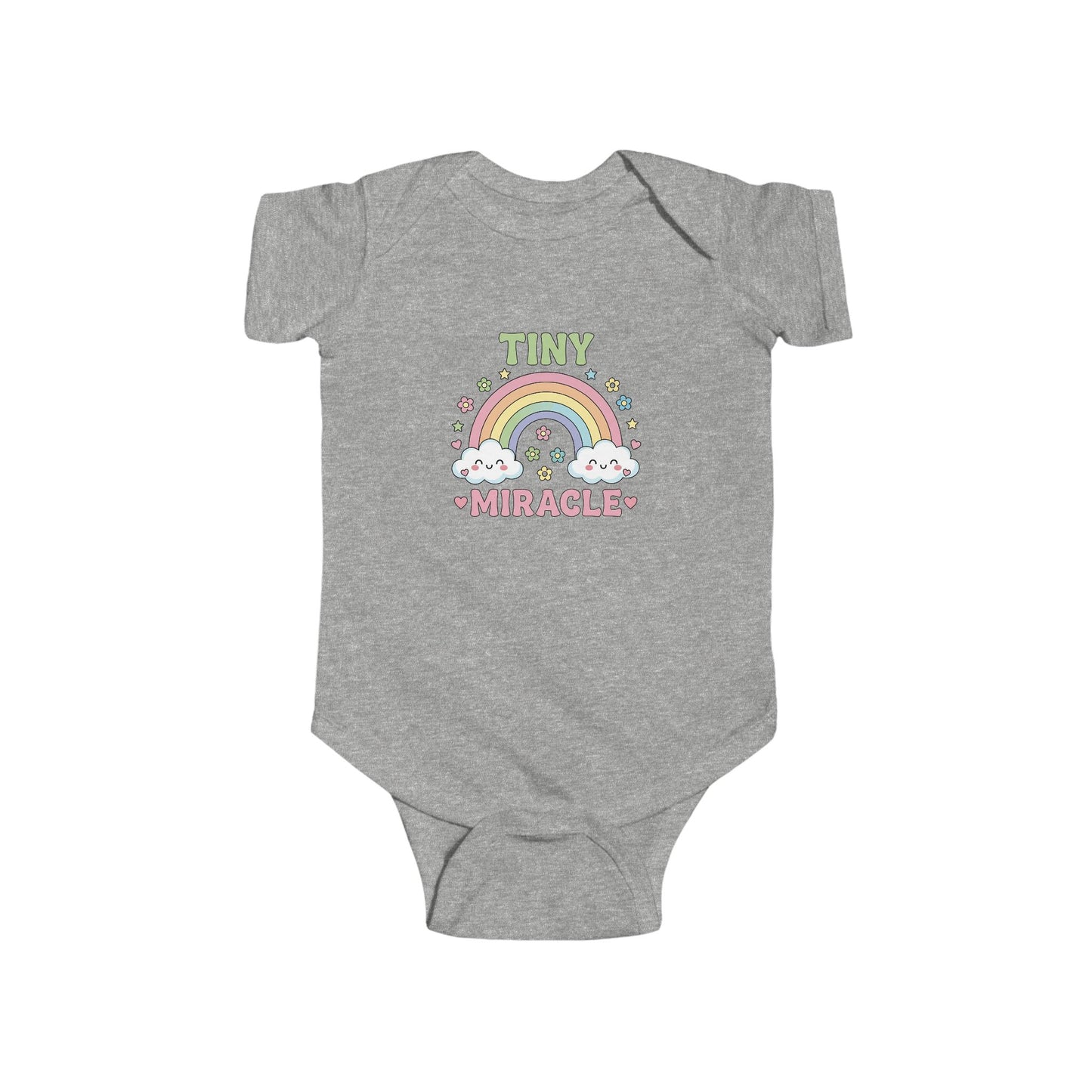 Rainbow Tiny Miracle Baby Onesie