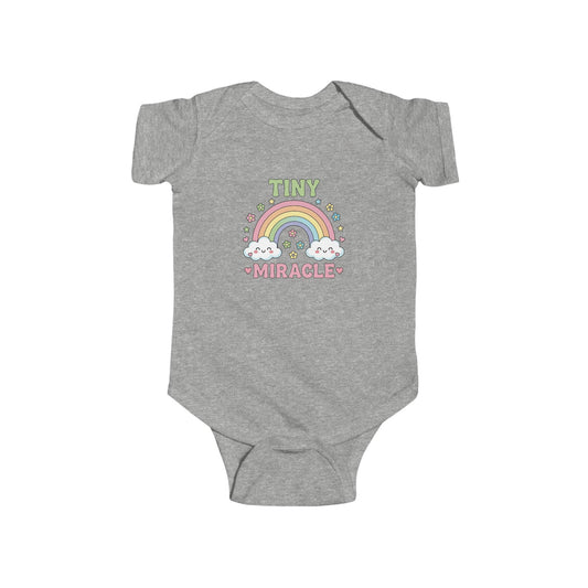 Rainbow Tiny Miracle Baby Onesie