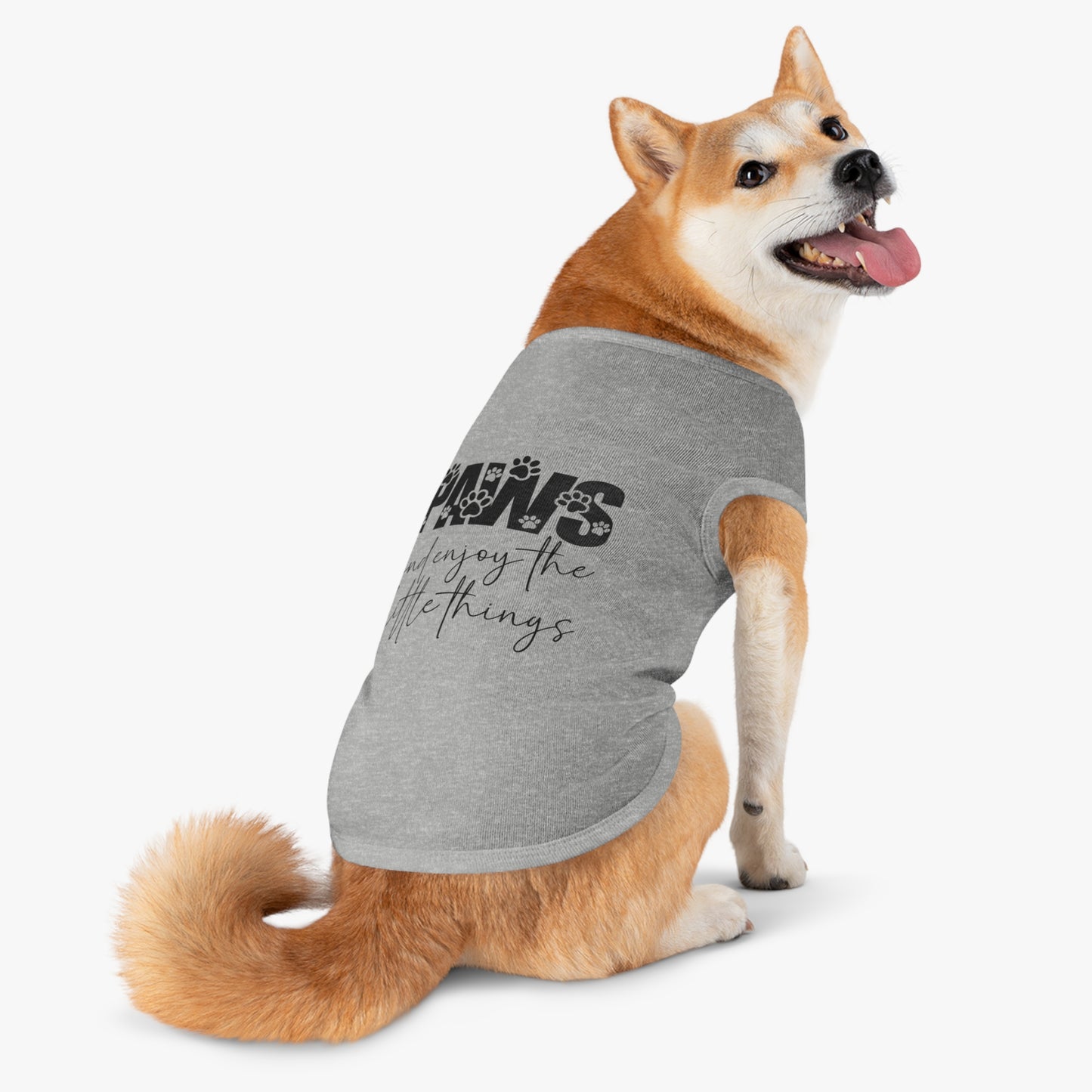 Paws and Enjoy the Little Things Pet Tank Top