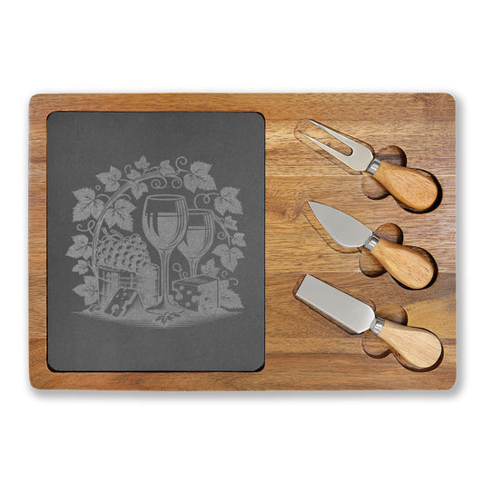 Engraved Charcuterie Board Set – Perfect for Entertaining & Gift Giving